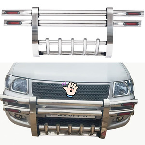 Pare-chocs avant en acier inoxydable 201 SS avec <span class=keywords><strong>barre</strong></span> de protection et éclairage pour Hilux Vigo Revo, FJ120, FJ150, RAV4, Fortuner (vente en gros) - Product Image 1