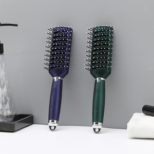 Cepillo Desenredante Ecológico con Espiral Hueca y Ventilación para Alisar el Cabello, para Mujeres, Hombres y Niños, para Cabello Liso, Rizado y Mojado - Product Image 1