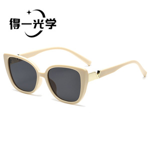 Cat Eye <b>Sunglasses</b> Black UV400 Unisex Fashion Outings Cycling Driving - Product Image 3