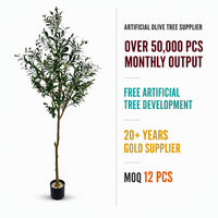Arbre d'olivier artificiel réaliste, fausse plante en pot, verdure naturelle, couronne décorative pour salon et bureau, vente en gros personnalisée OEM
