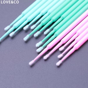 Diş Microbrush kirpik uygulayıcısı pamuklu çubuk kozmetik 100 Pcs mikro fırça - Product Image 4