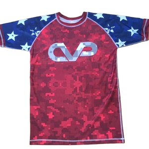 Rashguard unisexe à manches longues en polyester/nylon pour adultes - Product Image 1