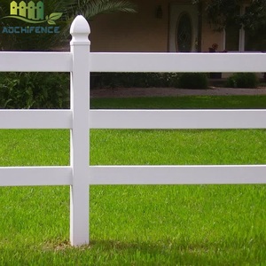 Resistente ai raggi UV 3 Rail cavallo di plastica in vinile <span class=keywords><strong>PVC</strong></span> recinzione agricola, plastica bianca a buon mercato in vinile <span class=keywords><strong>PVC</strong></span> recinto del Ranch del Paddock del cavallo - Product Image 5