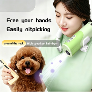Mini Brosse Sèche-Cheveux Portable pour Animaux de Compagnie, en Plastique Vert, Éliminateur de Pellicules, Vaporisateur pour Chiens, Design Moderne, Léger et Compact - Product Image 6