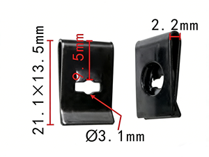 152106 Clip <span class=keywords><strong>à</strong></span> ressort en U universel pour voiture, attache métallique de type U - Product Image 3