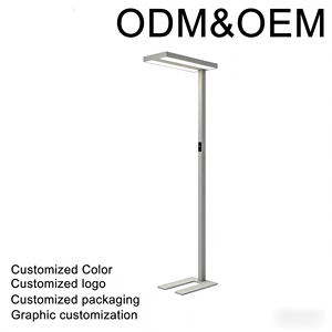 Lampe de sol LED à commande tactile, fonction de gradation, température de couleur élevée (3000K-6000K), design moderne pour usage professionnel, construction en aluminium - Product Image 6