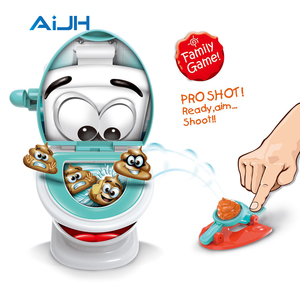 Juego de inodoro AiJH, experiencia de unión de escritorio familiar, catapulta creativa, caca, Juegos pequeños, juego de mesa - Product Image 1