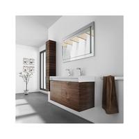 Prima perumahan Modern kayu padat terpasang dinding kamar mandi lemari penyimpanan tahan air dengan cermin LED untuk dapur dan kamar mandi