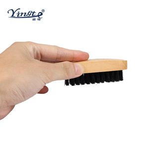 Yinste <b>Shoe</b> Brush Pig Hair <b>Soft</b> Bristle For Cleaning Stain Removal - Product Image 4