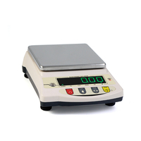 Balance analytique Santwell DC 12 kg de haute qualité, précision 0,1 g/0,01 g, entièrement sécurisée, affichage LED, hauteur de chiffres 17 mm, pour laboratoire
