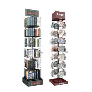 Giá để hàng bán lẻ bằng kim loại nhẹ tùy chỉnh với băng rôn quảng cáo, kệ siêu thị, kệ xoay cho quầy bán hàng - Product Image 3