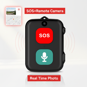 Localizador GPS SOS para Personas Mayores con Cámara, Mini Localizador Personal Impermeable en <span class=keywords><strong>Tiempo</strong></span> <span class=keywords><strong>Real</strong></span>, Dispositivo para el Cuidado de Personas con Demencia - Product Image 2