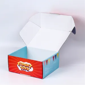 Free Sample Custom Colored Children Toy Packaging Boxes Gift White Corrugated Paper Shipping Mailer Box