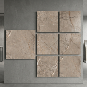 Vistaar Light Grey Concrete Look 800x800mm Polished Glazed Porcelain Floor Tiles Modern Interior Design - Product Image 3