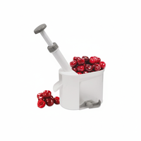 Lot de 12 dénoyauteurs de cerises écologiques en plastique PP, outils de cuisine pour la maison, pour dénoyaouter les cerises et autres fruits, ensemble de 16 cm