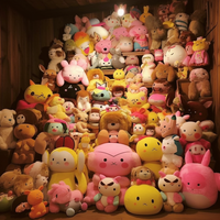 Vente en gros pas cher, machine à grue à griffes super douce et mignonne jouets en peluche pour machine à griffes