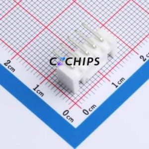 W254110K-5PW2113 Wire-to-Board Pin Header Bent Lead Through Hole,P=2.5mm Connector 1x5P 2.5mm Right Angle Insert XHB - Product Image 2