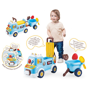 MILI Multi-Fonction Ride on Car Toy Learning Machine Jeu Musical <span class=keywords><strong>Sable</strong></span> Tool Play Toys Educational Ride-On Car Baby Toddler Toy - Product Image 1