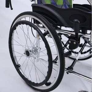 Fauteuil roulant de voyage léger 863-20, manuel, pliable, avec frein en U, pour personnes âgées et handicapées, utilisation en extérieur - Product Image 1