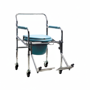 Chaise de toilette de haute qualité – Style fauteuil roulant, roulement fluide, confortable, durable, commandes en gros - Product Image 2