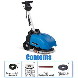 Nuova Lavasciuga Industriale Portatile Mini Elettrica 220V 550W con Tramoggia da 12 Piedi Cubi e Larghezza di Pulizia di 20 Pollici per Lucidatura Compatta - Product Image 3