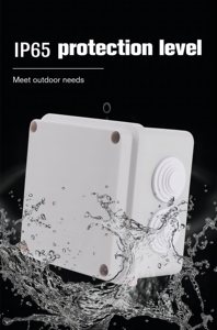 Ra loạt IP65 OEM nhà máy tùy chỉnh ABS nhựa ngoài trời bao vây điện tử không thấm nước cáp điện Hộp nối trường hợp - Product Image 2