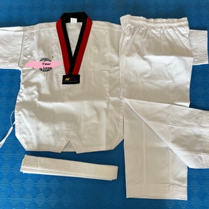 Uniforme <span class=keywords><strong>de</strong></span> Taekwondo <span class=keywords><strong>de</strong></span> Grado Competitivo, Tela Acanalada, Dobok, Bordado Personalizado con Marca, Servicio OEM para Clubes <span class=keywords><strong>de</strong></span> <span class=keywords><strong>Artes</strong></span> <span class=keywords><strong>Marciales</strong></span> - Product Image 5