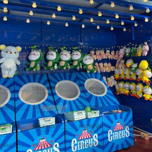 Tolefun CE jeux de stand de carnaval traditionnel <span class=keywords><strong>parc</strong></span> d'aventure intérieur fête foraine enfants jeux de promenade seau balle baignoire lancer baril balle - Product Image 4
