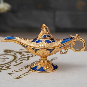 Aladin Magic Genie Lamps Antique Wishing Aladin Lamp Souvenir Classic Vintage Collectible Lamp Design for Home Decor - Product Image 3