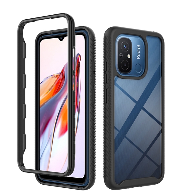 Hard Acrylic Soft TPU Anti-knock Cover Clear Full Cover Bumper Phone Case for Xiaomi Redmi Note 12C 12 13 13T Pro Back Cover