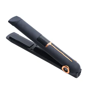 High Quality Flat Irons Wireless Flat Iron Rechargeable Cordless Hair Curler Straightener With 450 Degree