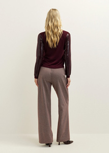 <span class=keywords><strong>Top</strong></span> a Strati <span class=keywords><strong>con</strong></span> Paillettes e Glitter Personalizzato OEM per Donna |   Camicetta Aderente a Maniche Lunghe <span class=keywords><strong>con</strong></span> Dettagli in Paillettes per un Glamour Quotidiano Facile - Product Image 3