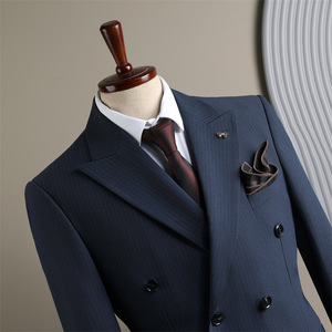 <span class=keywords><strong>Blazer</strong></span> <span class=keywords><strong>Blazer</strong></span> 2 pezzi doppiopetto a scelta di qualità per uomini taglie forti set da uomo - Product Image 3