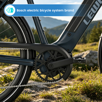 Bicicleta Urbana OEM de 28 Pulgadas con Cuadro de Aleación, 10 Velocidades, Frenos de Disco Hidráulicos, Bicicleta Eléctrica Urbana