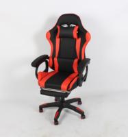 Chaise de jeu de course en cuir YouGe-Design traditionnel Accoudoirs pliables à hauteur réglable Base pivotante Chambre à gaz à 1 étage