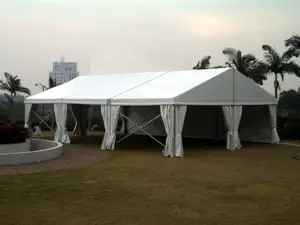 豪華な6m/8m/9m/10m幅のマーキーテント防水PVC構造、結婚披露宴パーティーイベント用のアルミニウム合金フレーム付き