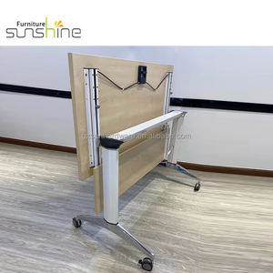 Mesa plegable de entrenamiento movible al por mayor para la escuela y sala de reuniones, escritorio de ordenador para estudiantes, escritorios de oficina y Ciencia Educativa - Product Image 6