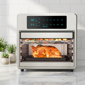 Four à Friture Numérique et Grille-Pain 8,1-10L en Acier Inoxydable, Multifonction, Chauffage Rapide, Nettoyage Facile, Arrêt Automatique, Usage Domestique - Product Image 2