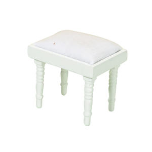 1:12 Mini tabouret de maquillage pour maison de poupée bricolage jouet tabouret en bois pour princesse assise chambre chaussures à langer tabouret bas cadeaux - Product Image 1