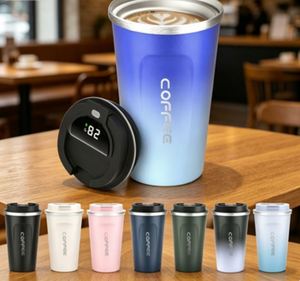 380ml <b>LED</b> Smart Temperature Display Double Wall 18/8 <b>Light</b> Sports Vacuum Insulated Travel Coffee Mug Water Coffee Tumbler - Product Image 1