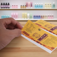 Étiquettes adhésives en vinyle couleur or personnalisées pour emballages alimentaires haut de gamme avec motif palais, imperméables et recyclables pour bonbons et aliments pour animaux de compagnie