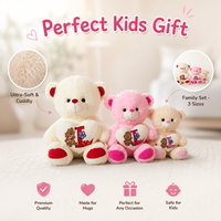 Valentijnsdag Teddybeer Zachte Pluche Speelgoed Borduurwerk Polyester Gevuld Cadeau