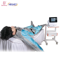 3-in-1 Infrarot-Entgiftungs-Massage-Pressotherapie-Anzug Luftdruck-Pressotherapie-Gerät mit Augenmassagegerät für Körper-Lymphdrainage