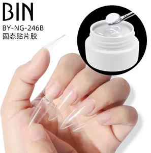 Private Label 1oz UV Glue Gel Nail Tips 30ml Weighted 15g Water Proof Solid with without Bubbles 1oz Bin