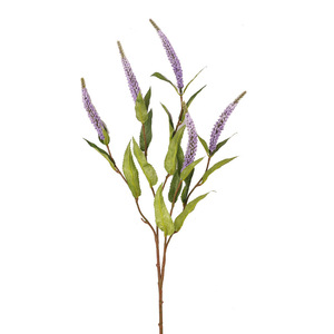 Fleurs artificielles de sauge, 5 têtes, en plastique souple, haute simulation, pour décoration intérieure et accessoires de mariage - Product Image 4