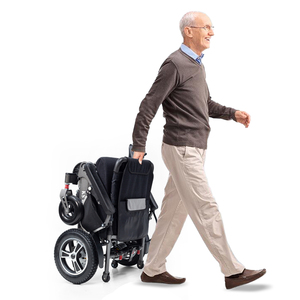 Silla de Ruedas Eléctrica Plegable KSM-606 con Ruedas Todoterreno, Frenos Dobles, Equipo Médico Portátil para Terapia Física para Discapacitados - Product Image 6