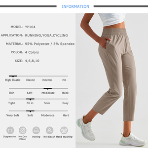 <span class=keywords><strong>Pantaloni</strong></span> della tuta larghi da <span class=keywords><strong>donna</strong></span> ad asciugatura rapida tinta unita protezione solare <span class=keywords><strong>pantaloni</strong></span> elastici a <span class=keywords><strong>vita</strong></span> alta a gamba larga <span class=keywords><strong>con</strong></span> <span class=keywords><strong>pantaloni</strong></span> da palestra tascabili da <span class=keywords><strong>donna</strong></span> - Product Image 2