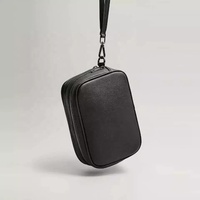 Logo personnalisé en cuir de galets pour hommes, bracelet de toilette lavage douche cosmétique organisateur Dopp Kit voyage salle de bain trousse de toilette pour hommes