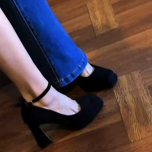 Zapatos Unisex de Tacón Bajo con Punta en Pico, de Cuero Vacuno Calado, Estilo Moderno 2026, Cómodos - Product Image 3