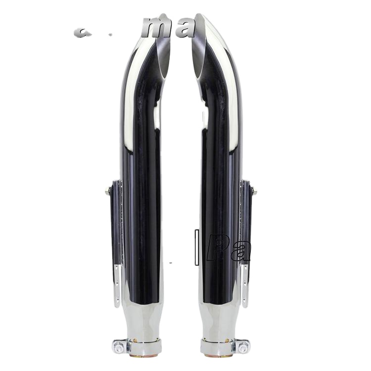 Pazoma Cafe Bobber Chopper, хромированные выхлопные трубы для мотоциклов